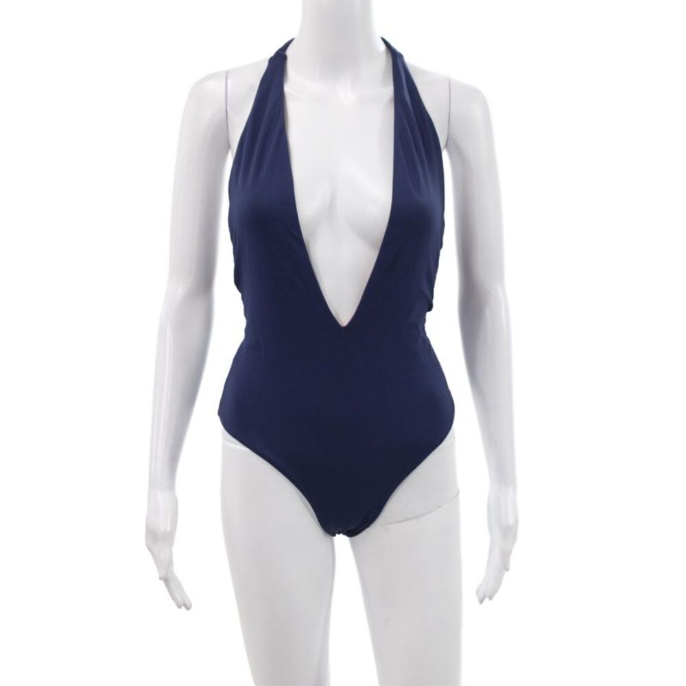 Maaji Womens One Piece Floral Blue Swimsuit Size M